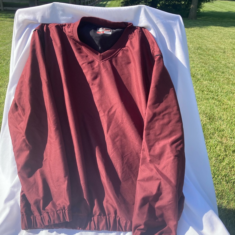 Grand Slam Burgundy V-Neck Pullover